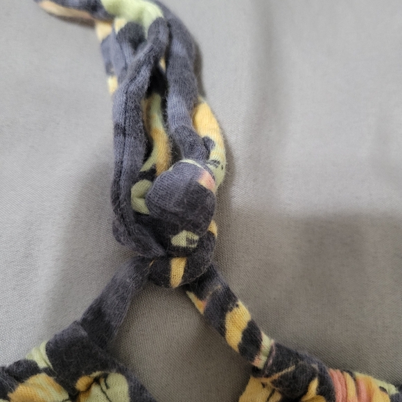 Torrid Floral Strappy Key Hole Tie Spaghetti Strap Tank Top Womans 2X - Picture 5 of 6